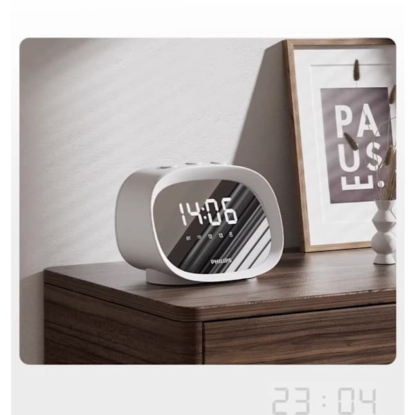 Philips TAS2909 trådlös Bluetooth-högtalare spegelväckarklocka smart skrivbordshögtalare mini bärbar