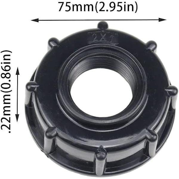 IBC dräneringstankadapter delar IBC dräneringstankadapter plast vattentanklockadapter i S60x6 IBC adaptrar tillbehör grova