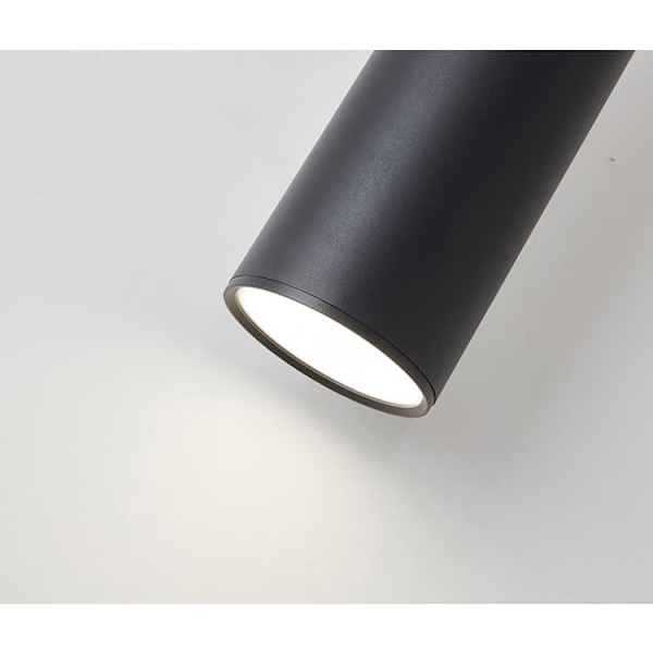 Philips LED-utanpåliggande downlight lång cylindrisk taklampa köpcentrum kontor restaurang tändbar hängande spotlight svart 6W4000k