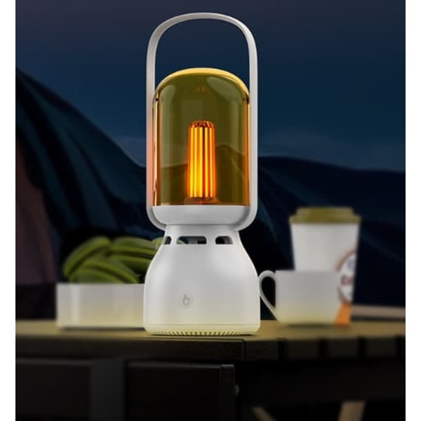 Campinglampa utomhus lång räckvidd campinglampa med ljud vintage atmosfär nattlampa tält camping campinglampa