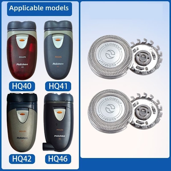 Udskiftningsblade til Philips barbermaskiner HQ40, HQ41, HQ42, HQ46