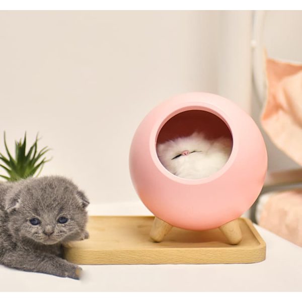 Söt liten nattlampa för husdjur, USB-laddning, atmosfärslampa, LED-sängbordslampa för barnrum