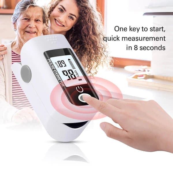 Pulsoximeter iltmåler oximeter med stort klart display