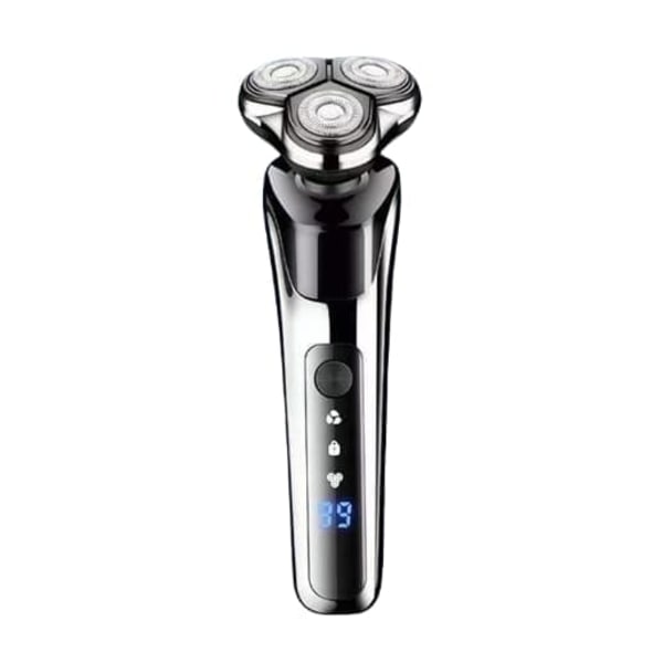 Philips smart digitalt display med tre blade, effektiv og ren barbering, der viser teknologiens charme