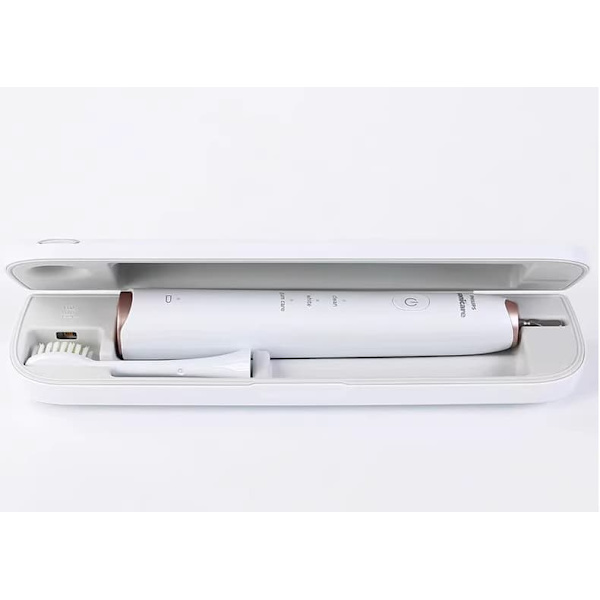 Philipsin alkuperäinen matkalaukku valkoisena UV-steriloinnilla | Sopii sähköhammasharjoihin HX2421/HX2451/HX2471/HX2481