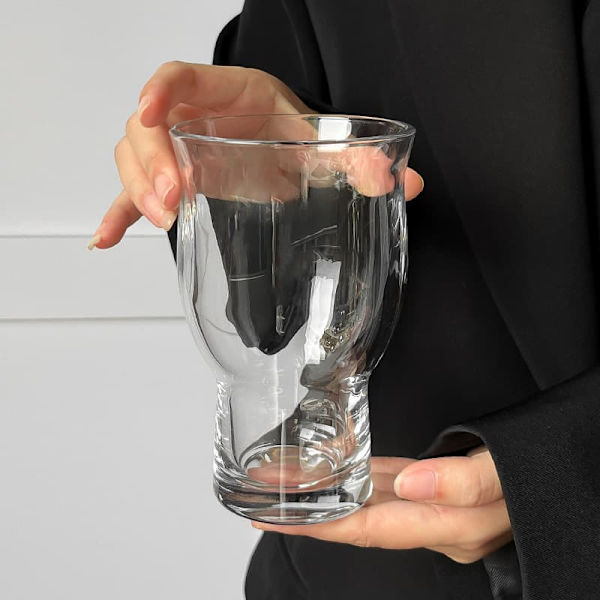Stilfuldt gennemsigtigt glas, multifunktionelt drikkeglas til hjemmet