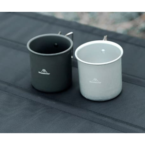 Utomhusmugg Picknick Camping Bärbar vattenmugg Tekopp Handtag Utdragbara muggar