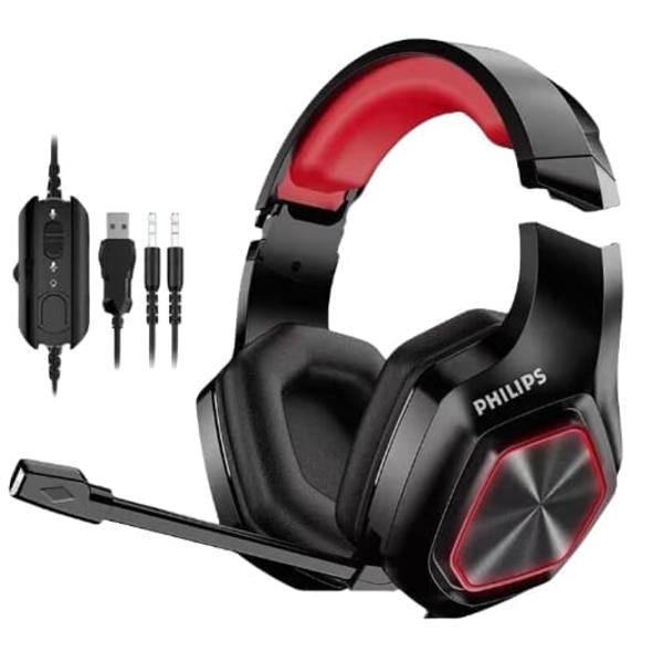 Philips professionelle gamingheadset med fjernbetjening og mikrofon