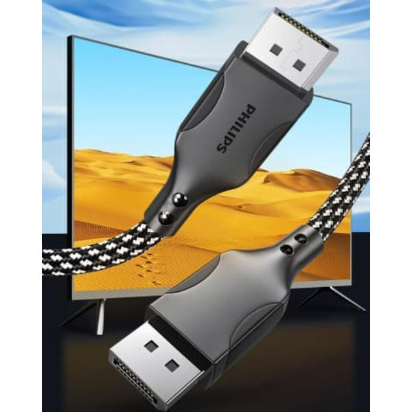 Philips DP-kabel 1,5 m 8K HD Displayport-computergrafikkort til skærm gaming-kabel