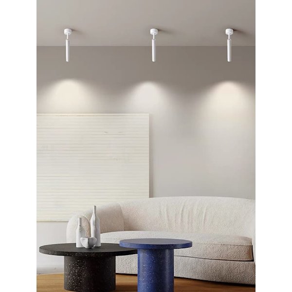 Philips Slim LED-spotlight til stue, overflademontering, restaurantloft, atmosfære, butik, kommerciel, 6W, 4000K