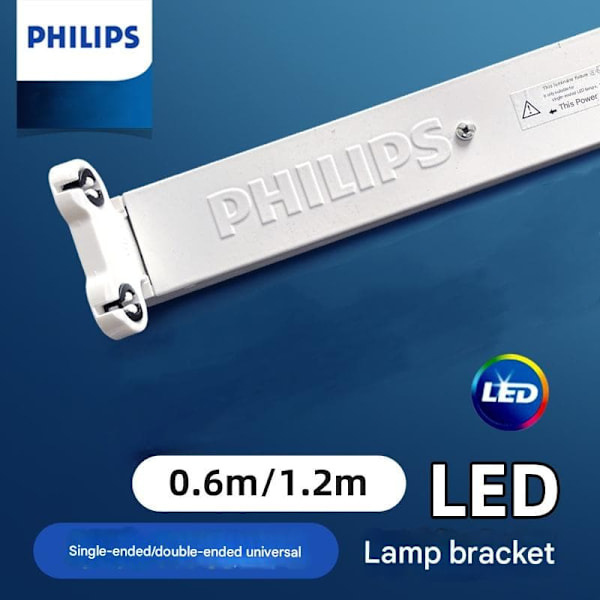 Anpassad till Philips T8 LED-lysrörshållare: 1,2 m lysrörshållare, universell belysningsteknik