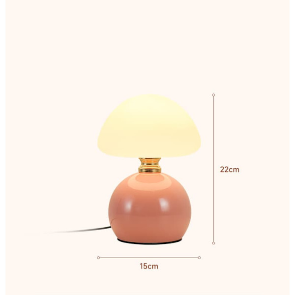 Kreativ och lyxig bordslampa i krämfärgad stil, sängbord, varm atmosfär, nattlampa för sovrum, sovrum