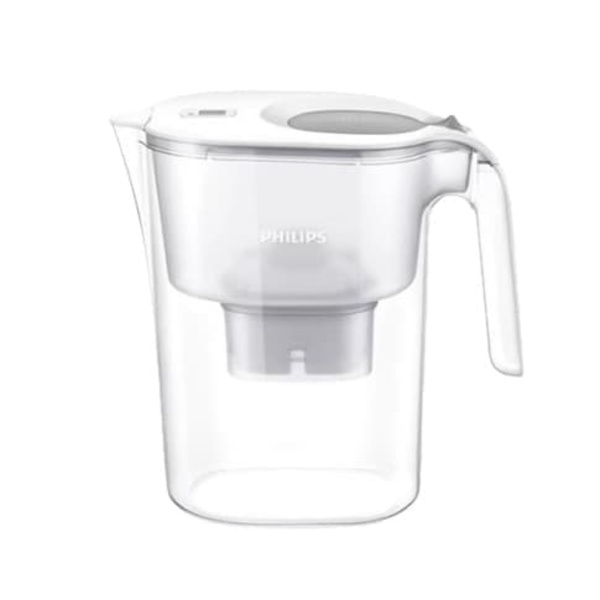 Philips vandfiltreringskande til køkkenhaner 4,2L vandrenser med stor kapacitet til vandrenser til hjemmet til fjernelse af kalkpatron