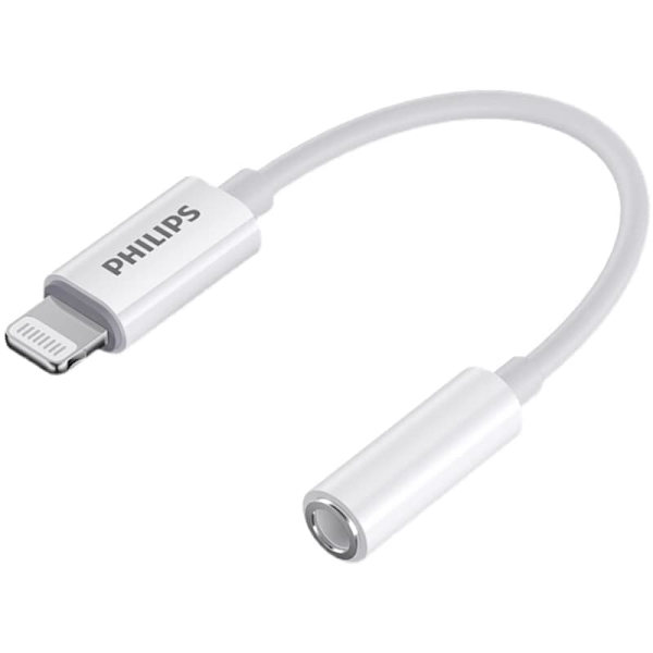 Philips Lightning till 3,5 mm hörlursadapter för iPhone - OTG Audio Converter-kabel SWR1504D