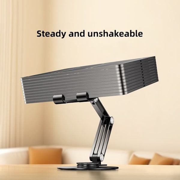 Philips DLK2315S/93 Mobil- och Surfplatthållare | Justerbar Höjd & 360° Rotation | Hopfällbart Stativ i Aluminium | För iPad,
