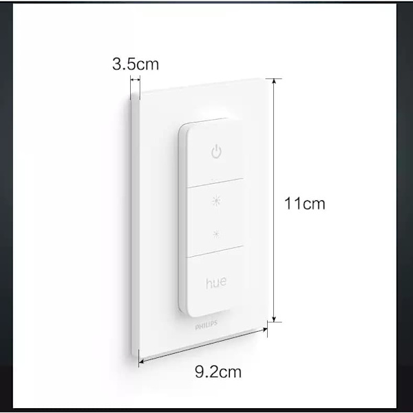 Philips Hue fjärrkontroll andra generationens strömbrytare trådlös strömbrytare dimmer lampa segmenterad steglös styrenhet