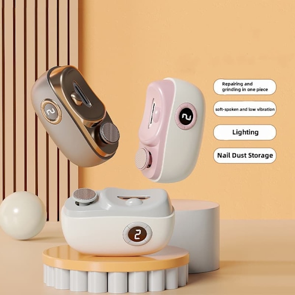 Philips elektrisk nagelklippare och fil - 2025 års modell för spädbarn och seniorer, tyst allt-i-ett-trimmer för händer och fötter