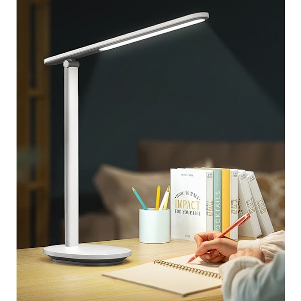 Philips kølig og konstant lysstærk LED-touch-bordlampe til studier, læsning, arbejde og soveværelse