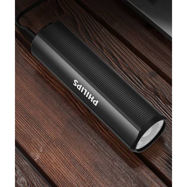Philips kraftfuld genopladelig lommelygte