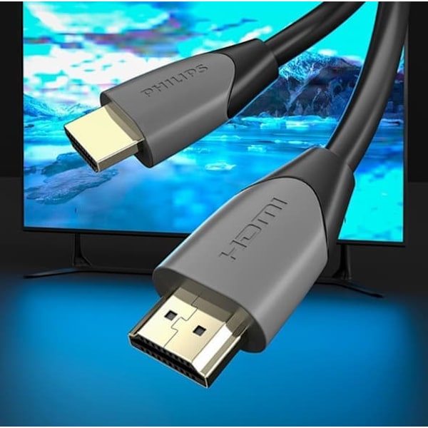 Philips HDMI HDMI -kaapelin liitäntäkaapeli näyttö TV tietokoneprojektori digiboksi 4K videokaapeli 2m