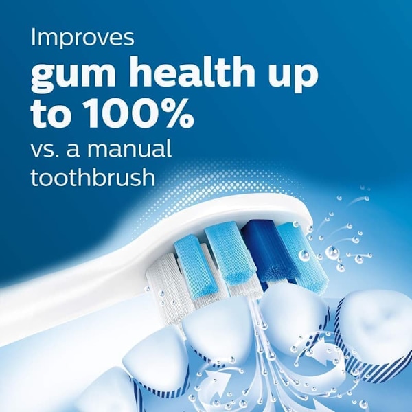 Philips Sonicare G2 Optimal Gum Care -harjaspäät, alkuperäiset vaihtoharjaspäät, valkoinen, 3 kpl, HX9033