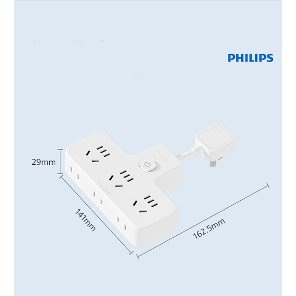 Philips Socket Panel En til to til tre Udvidet Multi-Hole Funktion Konverter Socket Kobling Kort Socket Sovesal Hjem
