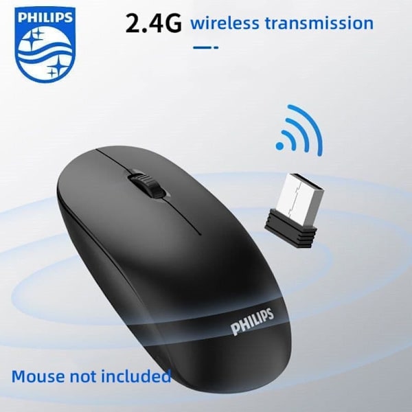 Philips 2.4G trådløs mus USB-modtageradapter - Kompatibel med SPK7315, SPK7305, SPK7624
