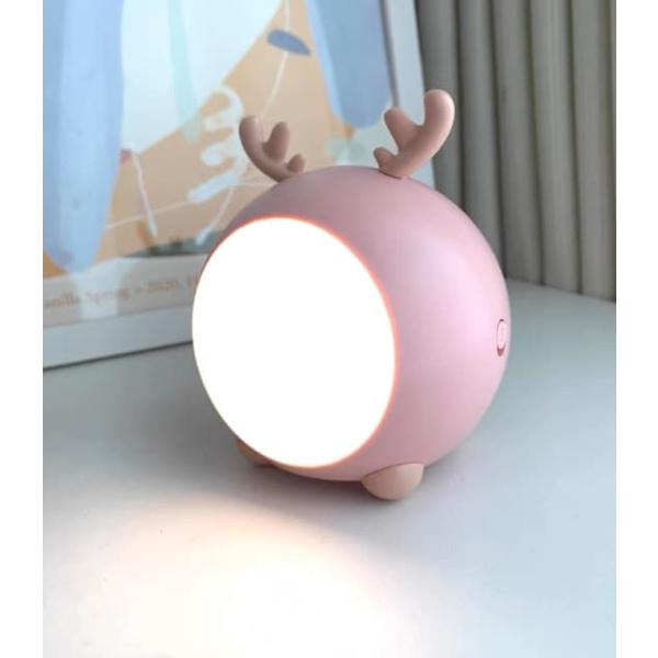 Nattlampa ögonskydd plug-in uppladdningsbar touch klapp sovrum säng sov liten bordslampa