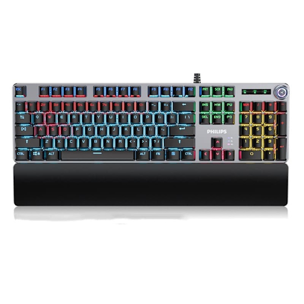Philips-kierteinen RGB - Pelaaminen - Näppäimistö - Nopea suorituskyky ja tyylikäs