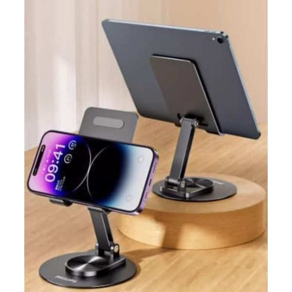 Philips mobiltelefonfäste skrivbord aluminiumlegering 360 ° roterande vikbar justerbar lyft lat fäste surfplatta dator ipad universal universal live