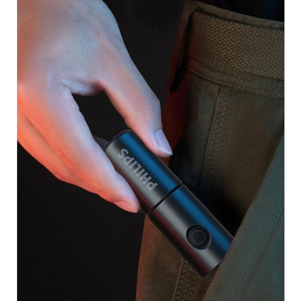 Philips SFL1126 multifunktionel mini lommelygte genopladelig udendørs vandtæt lommelygte med stærkt lys