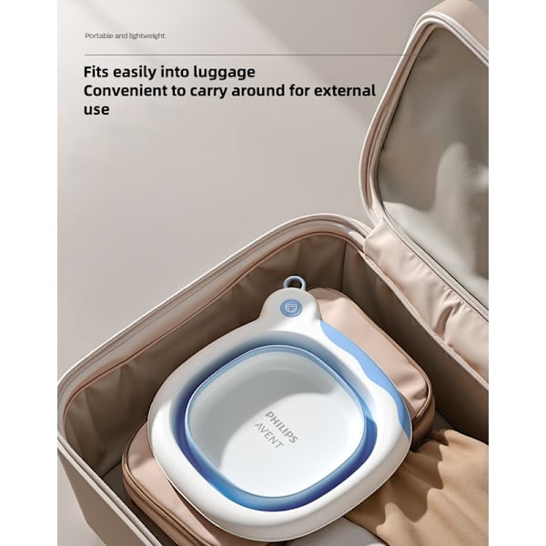 Philips Avent Hopfällbart Tvättfat 3500 ml – Blå (Extra Tjock) | Väggupphängbar & Utrymmesbesparande