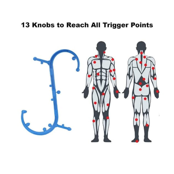 Body Back Buddy Trigger Point Point Massage Stick Enhet Original Point Manuell Massage Stick