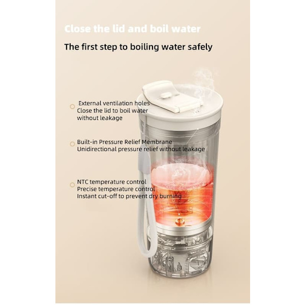 ”Philips AWP2774 Bärbar vattenkokare Flaska - 400 ml vakuumisolerad resetermos