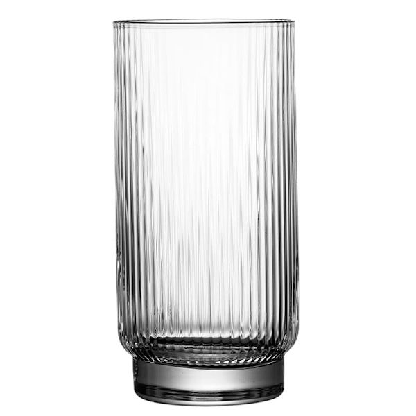 Lodret mønstret glas vandkop