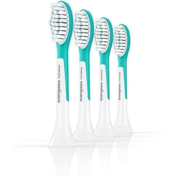 Philips Sonicare for Kids alkuperäiset kompaktit Sonic-hammasharjaspäät - 4 kpl pakkaus sinisenä (malli HX6044/33)