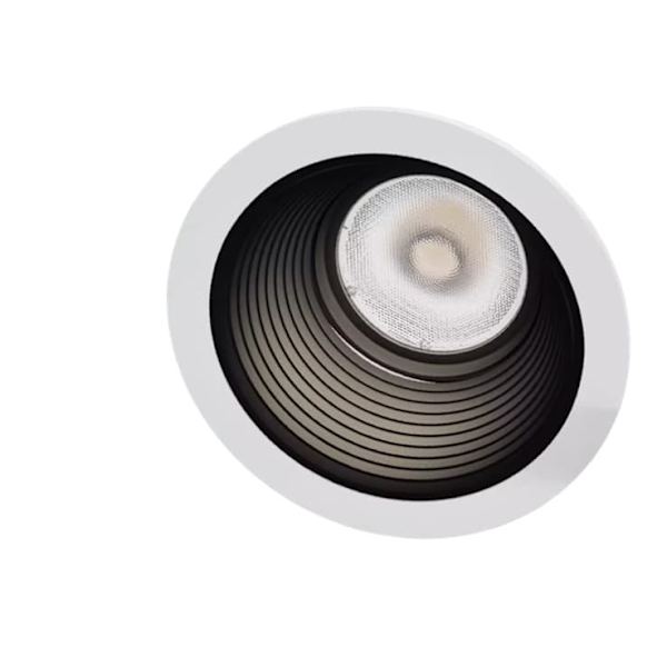 Philips spotlight infälld liten kulle djup kupa antireflex downlight fullspektrum ögonskydd vardagsrum hushåll