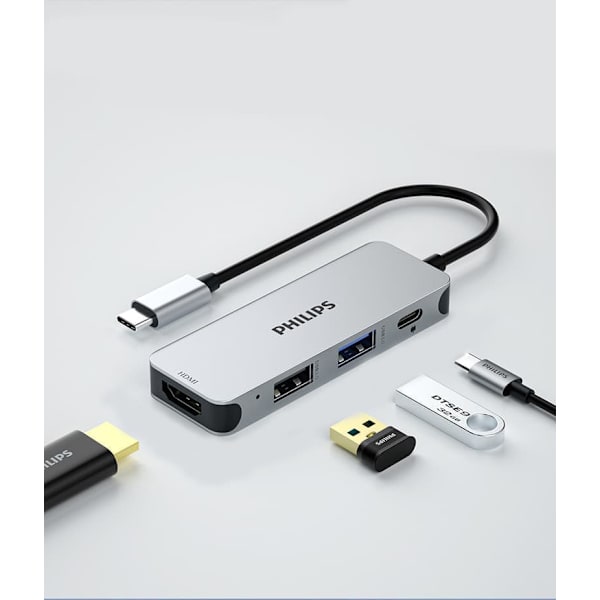 Philips SWR1607G Typ-C-dockningsstation för bärbar dator USB-C-omvandlare