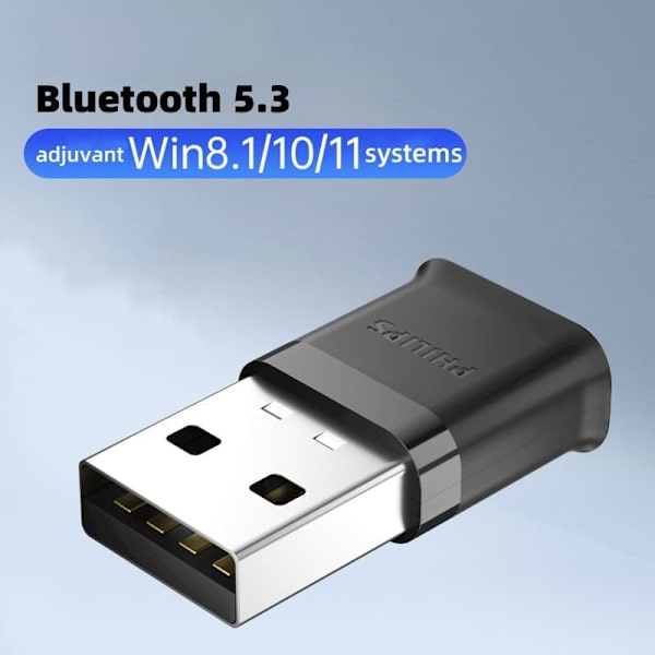 "”Philips SWR3301A/93 Bluetooth Adapter 5.0 USB Audio Transmitter & Receiver, Plug & Play för stationära och bärbara datorer  ”"