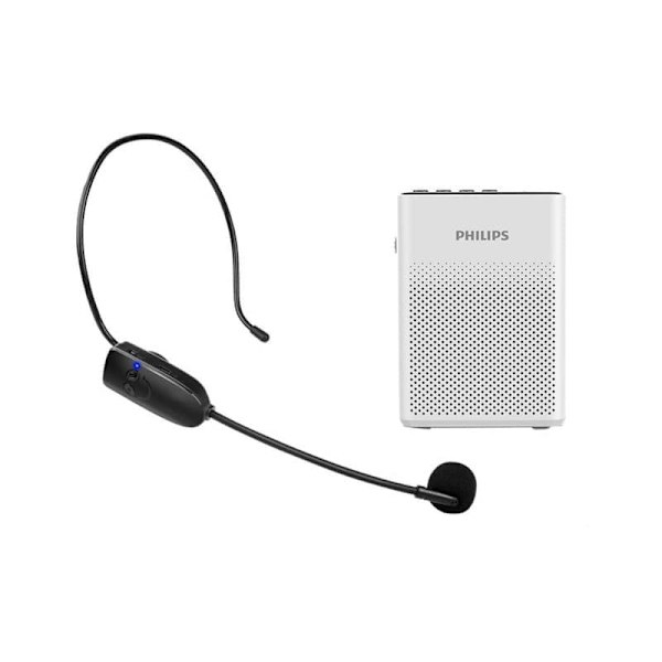 Philips sbm200 liten bi högtalare mikrofon guide lärare klass utomhus skrikhögtalare bärbar