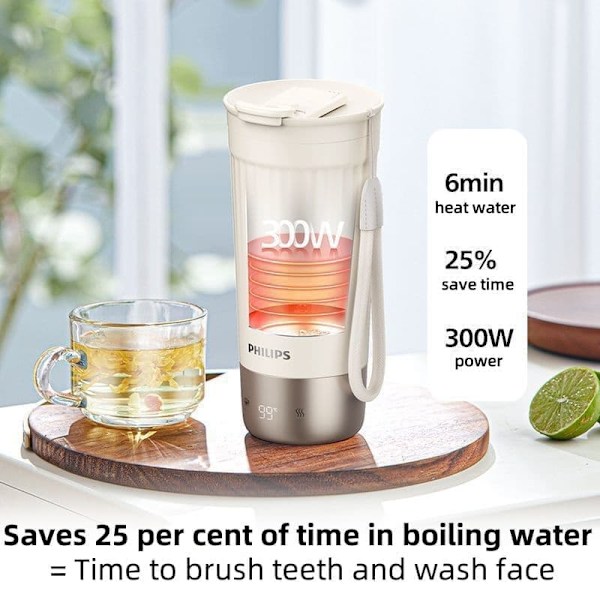 ”Philips AWP2774 Bärbar vattenkokare Flaska - 400 ml vakuumisolerad resetermos