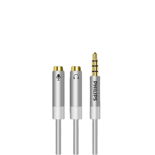 Philips ljudkabel för headsetdelare - 2-i-1 mikrofon- och hörlursadapter för bärbar dator/PC - SWR2115D/93