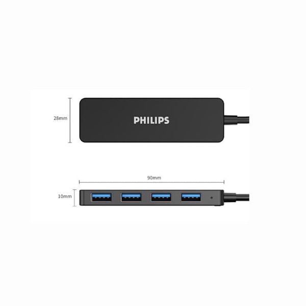 Philips USB3.0 Expansion Docking Station en till fyra USB-hubb till gränssnitt för bärbar dator HUB-splitter