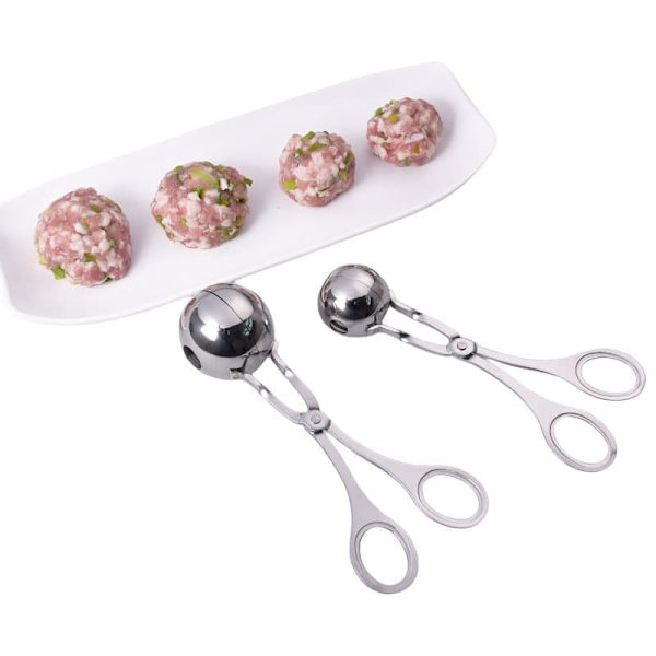 Frikadelletang / scoop til frikadeller, 2-pak af 2 størrelser