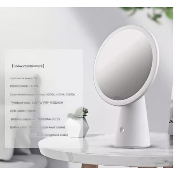 Philips Kosmetisk Spejl Led Med Lys Skrivebord Makeup Hjem Bærbart Toiletbord Skønhed Spejl