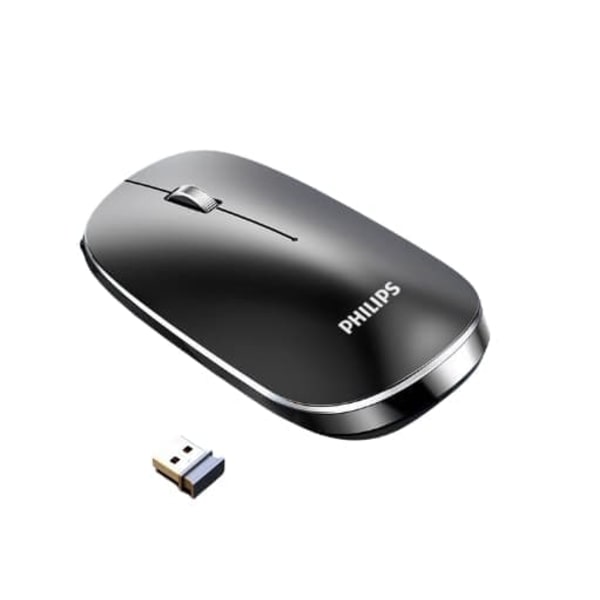 Philips Black Wireless Portable Mouse – enkel og bærbar, en ny hjælper til effektivt kontorarbejde