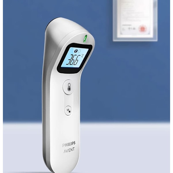 Philips Avent FC-IR206 otsalämpömittari - infrapuna kontaktiton lämpömittari vauvoille ja lapsille lääketieteelliseen käyttöön kotona