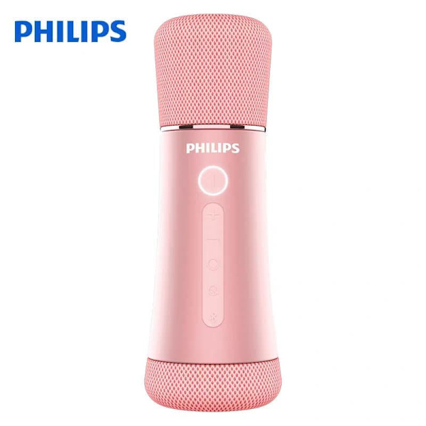 Philips DLM9317C Sakura Pink trådløs Bluetooth-mikrofon: Perfekt til familiekaraoke og børnesang