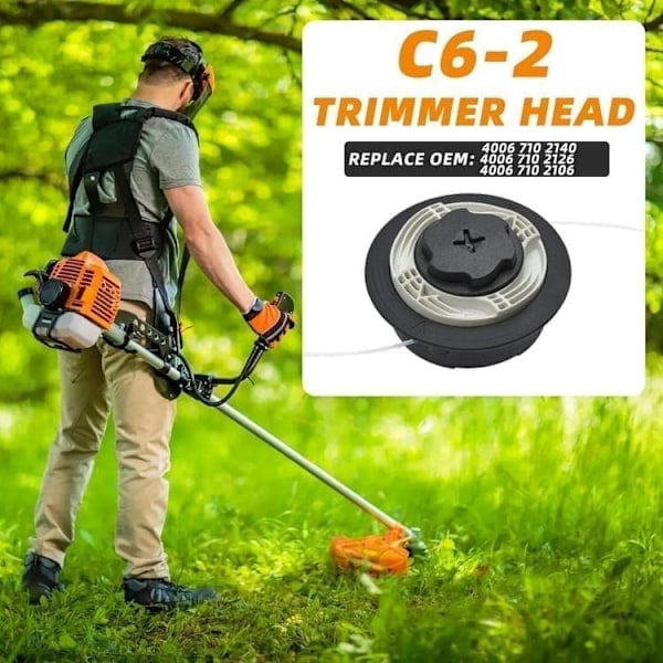 Ruohotrimmerin pää Stihl AutoCut C6-2 - m8*1.25 Leikkuupää