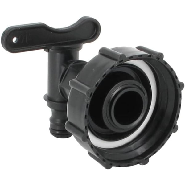 Liitäntä S60X6 - HDPE-hana 1000 litran vesisäiliöön